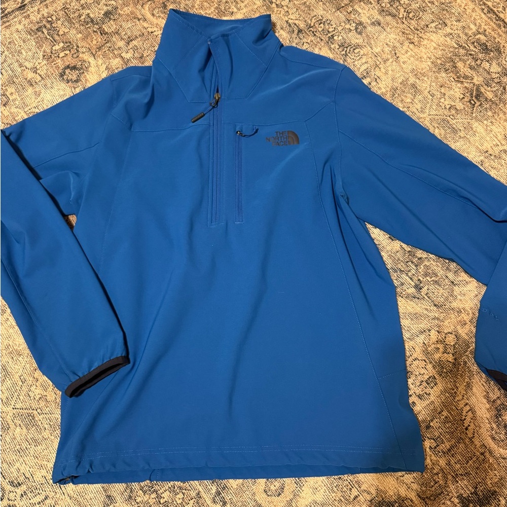 Mens North Face Blue Pullover Jacket